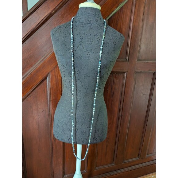 Long Natural Freshwater Pearl Strand Necklace - Picture 5 of 6